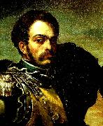 Theodore   Gericault portrait de carabinier oil painting reproduction